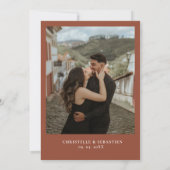 Elegant & Chic Boho Fall Wildblume Hochzeit Einladung (Rückseite)