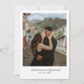 Elegant & Chic Boho Fall Wildblume Hochzeit Einladung (Rückseite)