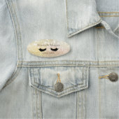 Elegant Chic Bokeh Imitats Lashe Namensschild (Beispiel)