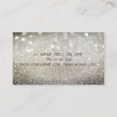 Elegant Chic Bokeh Lotus Yoga Girl Visitenkarte (Rückseite)