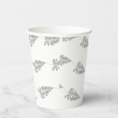 Elegant Chic Botanical Leave Line Art Cup Pappbecher (Rechts)