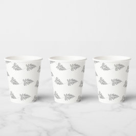 Elegant Chic Botanical Leave Line Art Cup Pappbecher