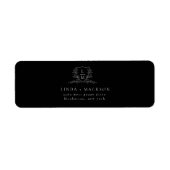 Elegant & Chic botanisches Wappen-Monogramm Hochze (Vorne)