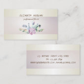 Elegant Chic Cactus Succulent Visitenkarte (Vorne/Hinten)