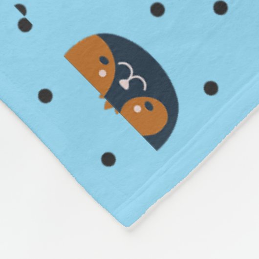 Elegant Chic Cat Patterns Fleecedecke (Ecke)