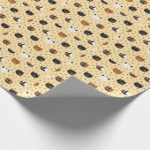 Elegant Chic Cat Patterns Geschenkpapier (Ecke)