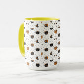 Elegant Chic Cat Patterns Tasse (Vorderseite Links)
