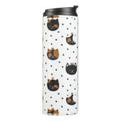 Elegant Chic Cat Patterns Thermosbecher (Nach links gedreht)