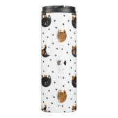 Elegant Chic Cat Patterns Thermosbecher (Rückseite)