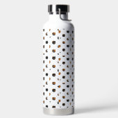 Elegant Chic Cat Patterns Trinkflasche (links)