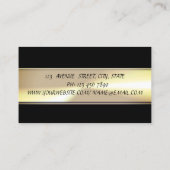 Elegant Chic Charming Ausgeklügeltes Monogramm Visitenkarte (Rückseite)