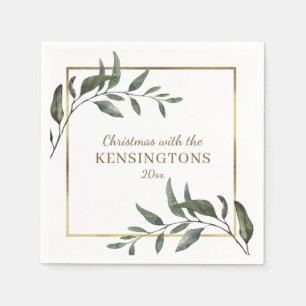 Elegant Chic Christmas Serviette