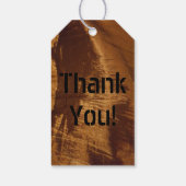 Elegant Chic Copper Brown Festival Geschenkanhänger (Rückseite)