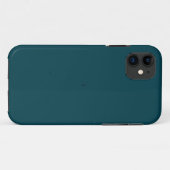 Elegant Chic Dark Blue Aquamarin Case-Mate iPhone Hülle (Rückseite (Horizontal))