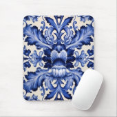 Elegant Chic Delsoftware Blue Blume Mousepad (Mit Mouse)