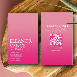 Elegant Chic Einfach Modern Einzigartig Bold Farbe Visitenkarte