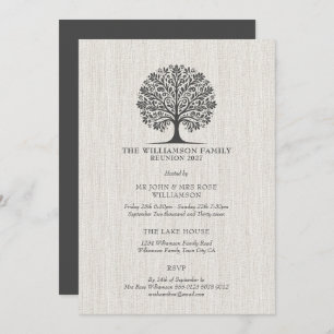 Elegant Chic Family Wiedersehen Einladung