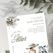 Elegant Chic Fashion Sketch Derby Brautparty Einladung