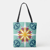 Elegant & Chic floral marokkanischen Mosaik Tile B Tasche (Rückseite)