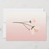 Elegant Chic Floral Save the Date (Rückseite)