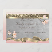 Elegant Chic Floral UAWG Einladung (Vorne/Hinten)