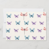 Elegant & Chic gibt er ihren Schmetterlingen die U Einladung (Rückseite)