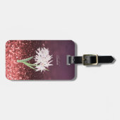 Elegant Chic Glitzer Bokeh Ombre, Blume Gepäckanhänger (Vorderseite horizontal)