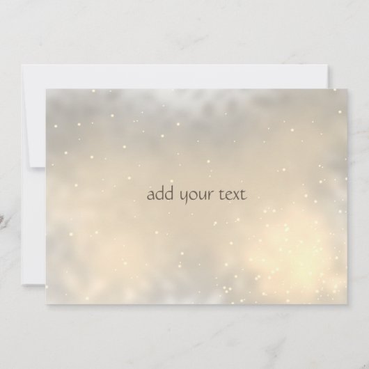 Elegant Chic Gold Hearts Einladung Hochzeit (Rückseite)