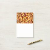 Elegant Chic Gold Kupfer Weihnachtsstern Shiny Post-it Klebezettel (Auf Schreibtisch)