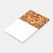 Elegant Chic Gold Kupfer Weihnachtsstern Shiny Post-it Klebezettel (angewinkelt)