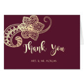 Elegant Chic Gold Paisley (Vorderseite (Horizontal))