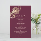 Elegant Chic Gold Paisley (Stehend Vorderseite)