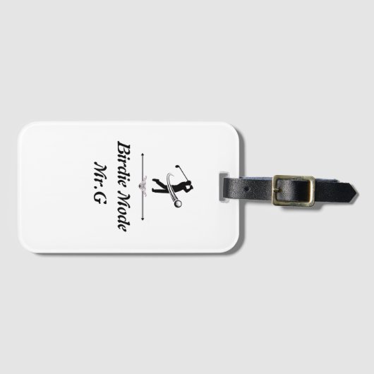 Elegant Chic Golf Luggage Tag gift 2026  Gepäckanhänger (Vorderseite (Horizontal))