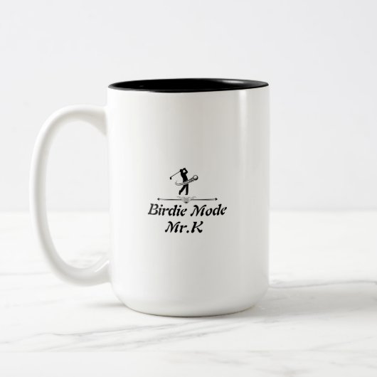 Elegant Chic Golf Two-Tone Coffee Mug gift 2026  Zweifarbige Tasse (Links)