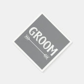 elegant chic GROOM | Serviette (Ecke)