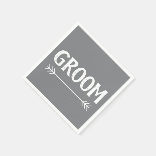 elegant chic GROOM | Serviette (Ecke)