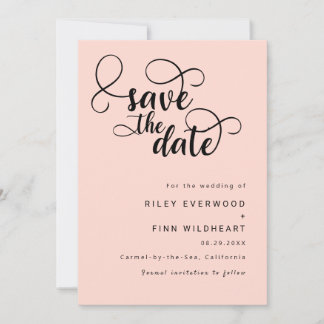 Elegant Chic Hochzeit speichern Sie das Datum Einl Save The Date