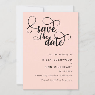 Elegant Chic Hochzeit speichern Sie das Datum Einl Save The Date