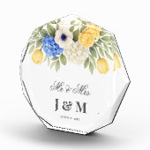 Elegant Chic Keepsake Newlyweds Gift Bride Groom  Fotoblock (Rechts)