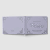 Elegant Chic Lavender Lila Wedding Gästebuch (Voll)