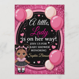 Elegant &Chic "Little Lady" Baby Shower Invitation Einladung