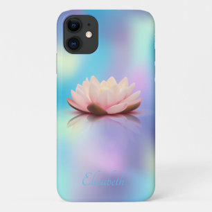 Elegant Chic Lotus Blue Holographic Case-Mate iPhone Hülle