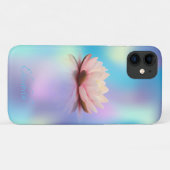 Elegant Chic Lotus Blue Holographic Case-Mate iPhone Hülle (Rückseite (Horizontal))