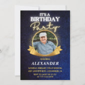 Elegant Chic Men Einladungen zum 97. Geburtstag (Vorderseite)