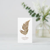 Elegant Chic Modern Luxury Botanical Fern Greenery Visitenkarte (Stehend Vorderseite)