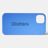 Elegant Chic Nature Blue Sky iPhone 13 Hüllen (Rückseite (Horizontal))