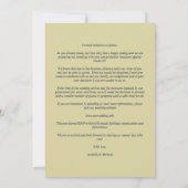 Elegant Chic Navy Gold Photo Sophisticated Wedding (Rückseite)