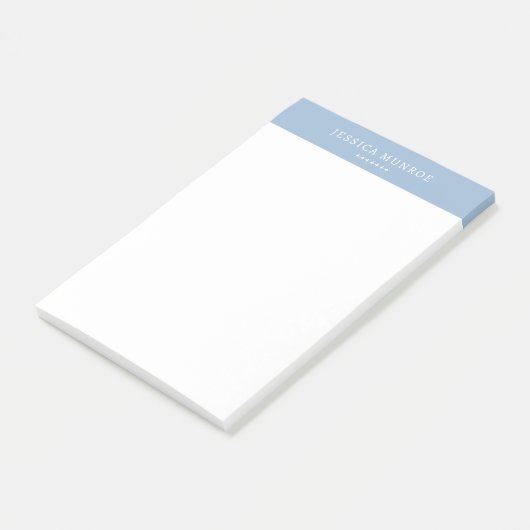 Elegant Chic Pastel Personalisiert Post-it Klebezettel (angewinkelt)