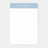 Elegant Chic Pastel Personalisiert Post-it Klebezettel (Vorderseite)