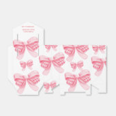 Elegant & Chic Pink Bow Girl Babydusche Geschenkschachtel (Ungefaltet)